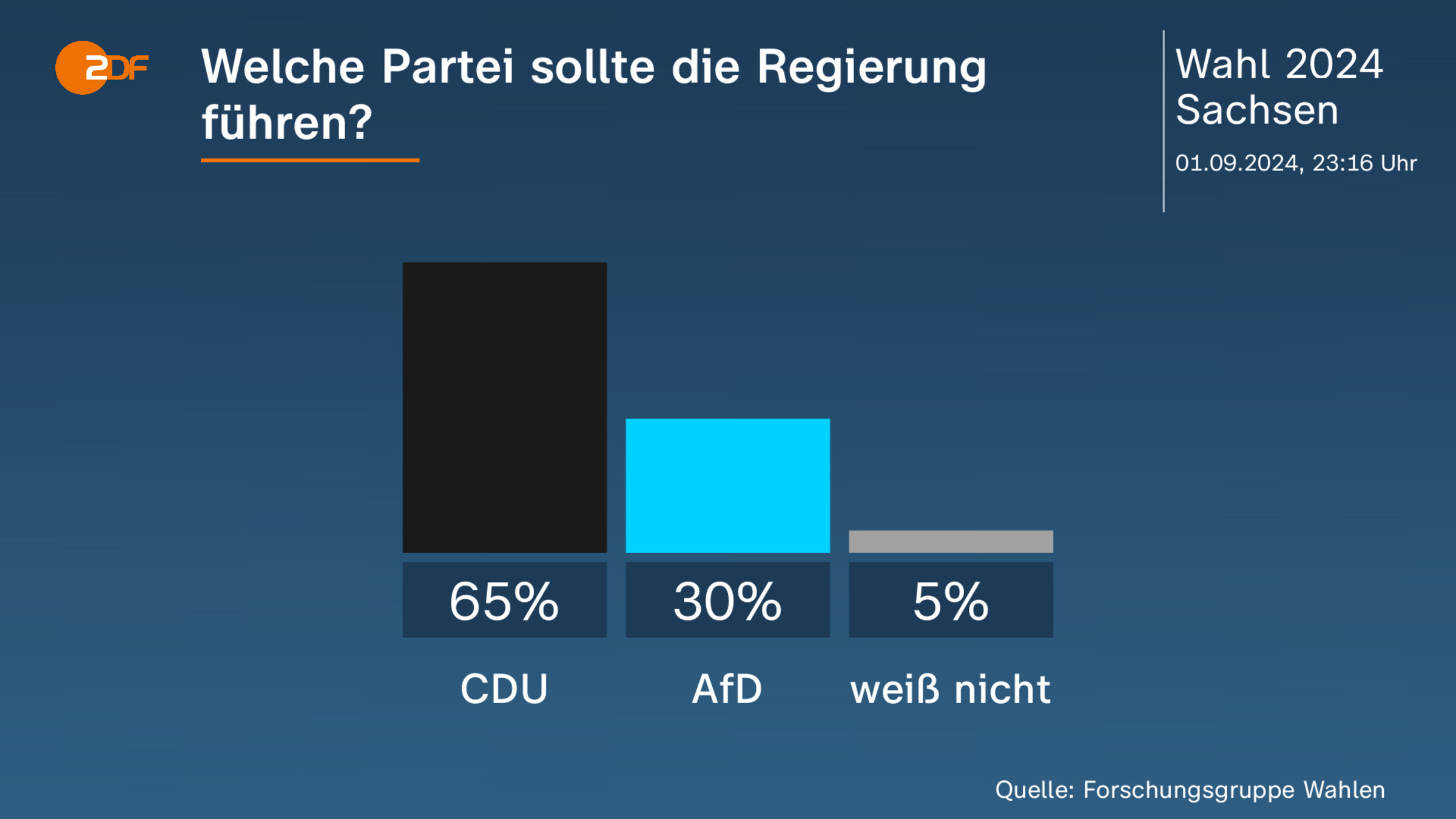 Welche Partei sollte die Regierung führen? 